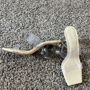 Cult Gaia Jila Vinyl Slide Sandals